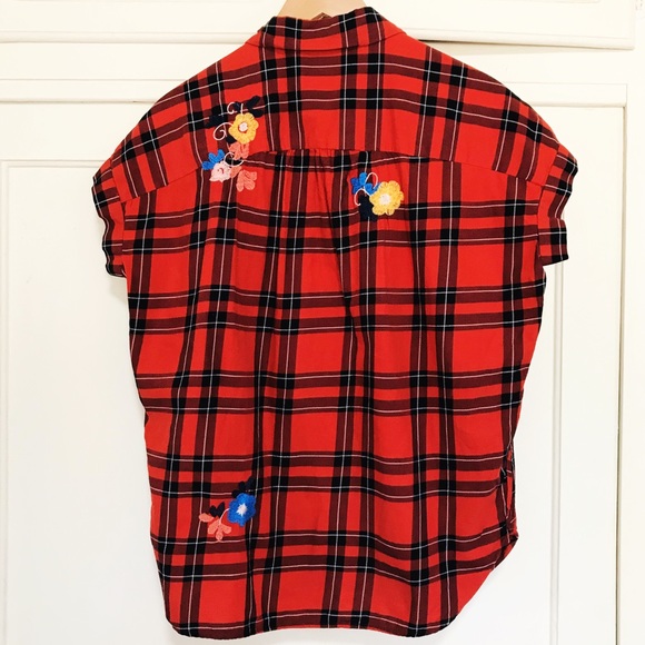 Madewell Central Floral Dahl Plaid Button Down - Picture 3 of 3